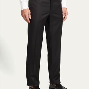 SOLD $900 NWT Brioni Tigullio- slim  Black wool Trousers Sz 48 ( Medium) Italy